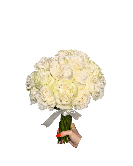 Buchet Mireasa Endless - 25 Trandafiri de Gradina