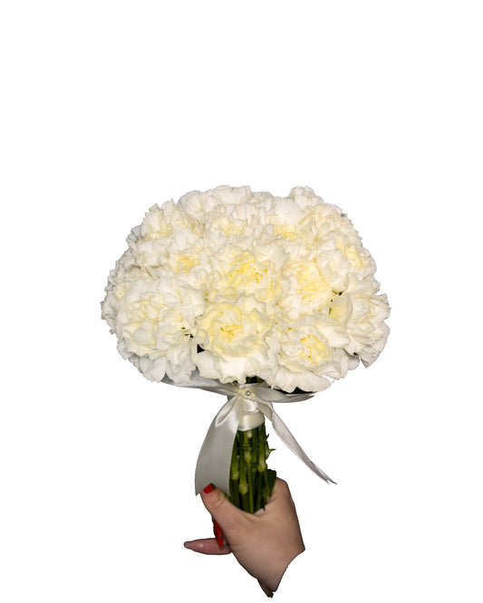 Buchet Mireasa Bloom - 25 Garoafe Olandeze