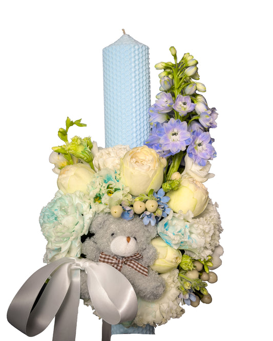 Lumanare Botez Baby Blue
