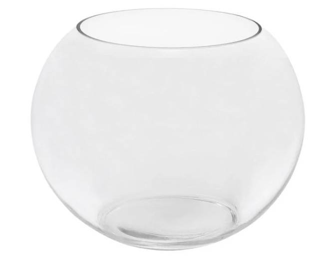 Vaza Transparenta Ø20x15.7cm
